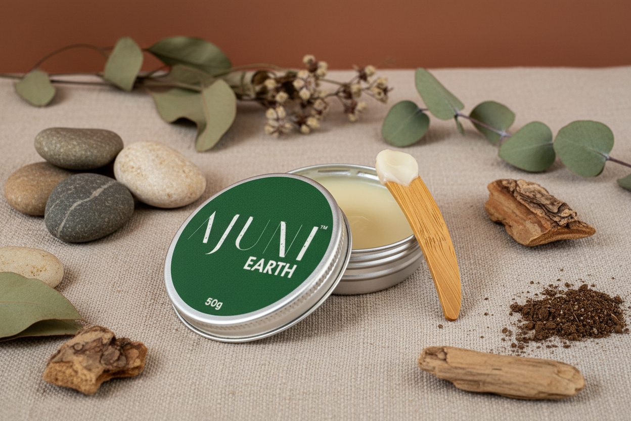 Elegant Earth Deodorant with Wooden Applicator