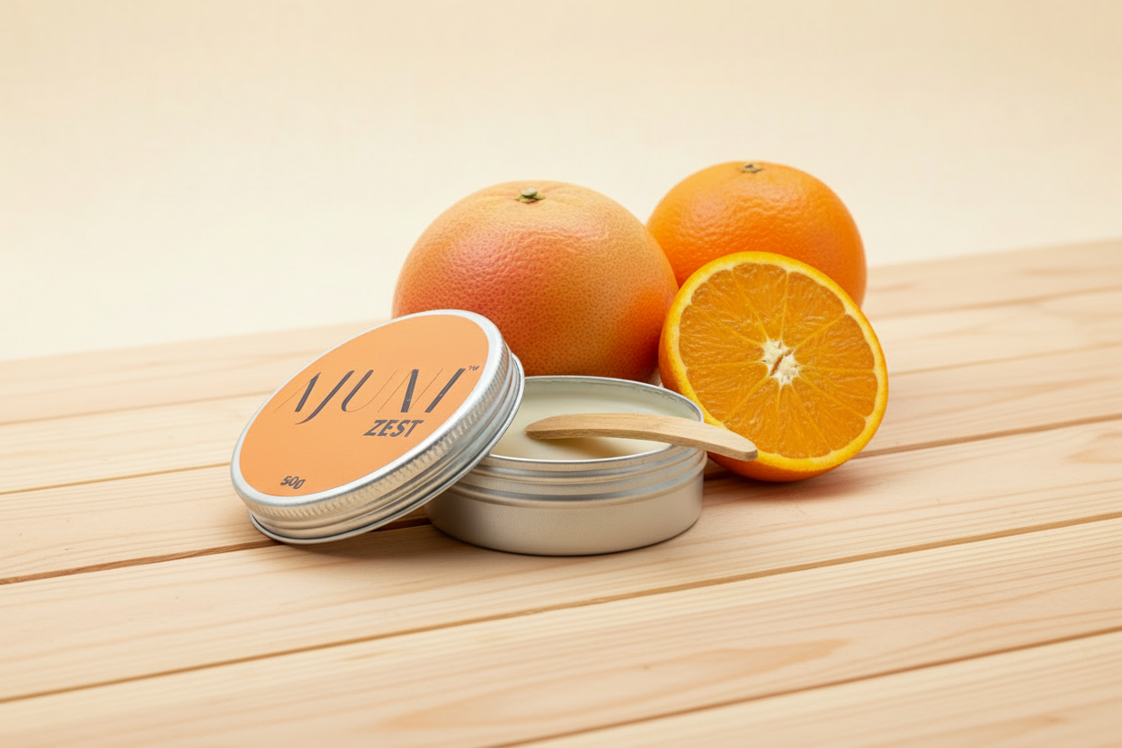Zest Deodorant - Studio Shot with Textured Surface